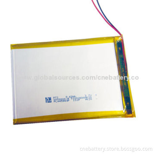 3.7V/2,100mAh Li-polymer Battery for MP4/MP5 Players, Students Tablet, Tab with New Design